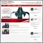 Screen shot of the Hydra-Con Ltd website.