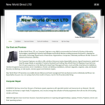 Screen shot of the New World Direct Ltd website.