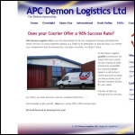 Screen shot of the Demon Logistics Ltd website.