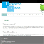 Screen shot of the Business Class Associates Ltd website.