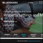 Screen shot of the Blue Shark Design Ltd website.