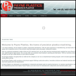 Screen shot of the C B Payne (Plastics) Ltd website.