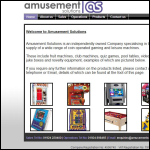 Screen shot of the Amusement Solutions Ltd website.