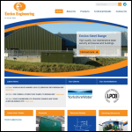 Screen shot of the Envico Engineering Ltd website.