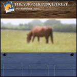 Screen shot of the The Suffolk Punch Trust website.
