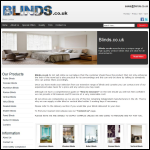 Screen shot of the Blinds (London) plc website.