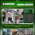 Screen shot of the R & P Engineering website.