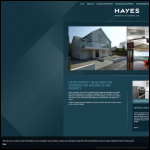 Screen shot of the Hayes Property Developers Ltd website.