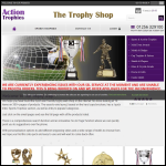 Screen shot of the Action Trophies & Tees website.