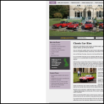 Screen shot of the The Historic & Classic-car Hirers Guild website.
