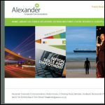Screen shot of the Alexander Corporate Communications Ltd website.