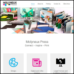 Screen shot of the Molyneux Press Ltd website.