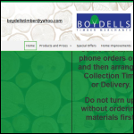 Screen shot of the Boydells (Timber Merchants) Leigh Ltd website.