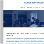 Screen shot of the Cantium Consulting Solutions Ltd website.
