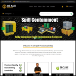 Screen shot of the Oil Spill Products Ltd website.