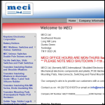 Screen shot of the MECI Ltd website.