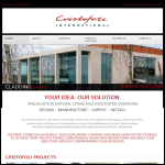 Screen shot of the Cristofoli International Ltd website.