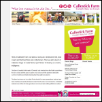Screen shot of the Callestick Farm Cornish Dairy Ice Cream website.
