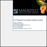 Screen shot of the Makrotest Ltd website.