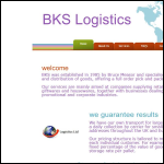 Screen shot of the Bks Logistics Ltd website.