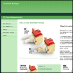 Screen shot of the Scintilla Pumps Ltd website.