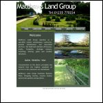 Screen shot of the Matthews Land Group website.
