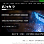 Screen shot of the Birch Engineering (Cuffley) Ltd website.