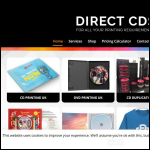 Screen shot of the Direct CD's Ltd website.