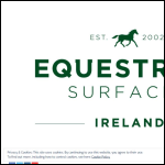 Screen shot of the Equestrian Surfaces (Ireland) Ltd website.