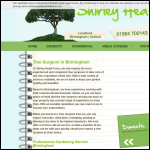 Screen shot of the Shirley Heath Trees Ltd website.