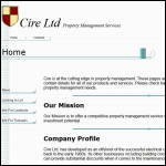 Screen shot of the Cire Ltd website.