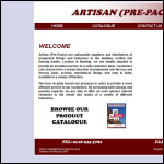 Screen shot of the Artisan Pre-packs Ltd website.