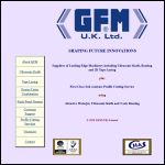 Screen shot of the GFM (UK) Ltd website.