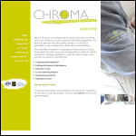 Screen shot of the Chroma Decorating Services Ltd website.
