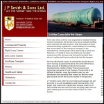 Screen shot of the J P Smith & Sons Ltd website.