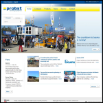 Screen shot of the Probst Handling Equipment website.