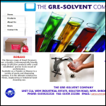 Screen shot of the The Gre-Solvent Company website.