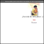 Screen shot of the Jones & Wilson Ltd website.
