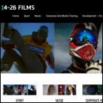 Screen shot of the 14-26 Films Ltd website.