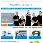 Screen shot of the Wickham Security website.