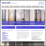 Screen shot of the A30 Interiors Ltd website.