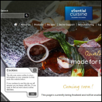 Screen shot of the Essential Cuisine Ltd website.