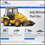 Screen shot of the Andy Mcgreal website.