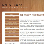 Screen shot of the Mcgee Estates Ltd website.