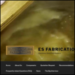 Screen shot of the Ds Fabrications Ltd website.