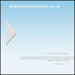 Screen shot of the Sharps Fabric Printers Ltd website.