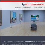 Screen shot of the M C Design & Carpentry Ltd website.