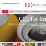 Screen shot of the IGC Engineering Ltd website.