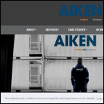Screen shot of the Aiken Group website.