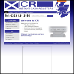 Screen shot of the Instant Cash Registers (Aberdeen) Ltd website.